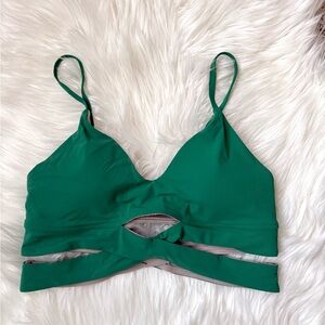 Lululemon Athletica Emerald Green sports bra